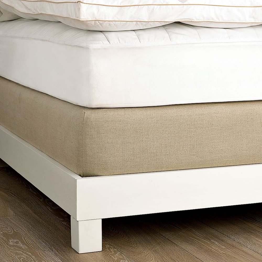West Elm Linen-Cotton Box Spring Cover - Queen